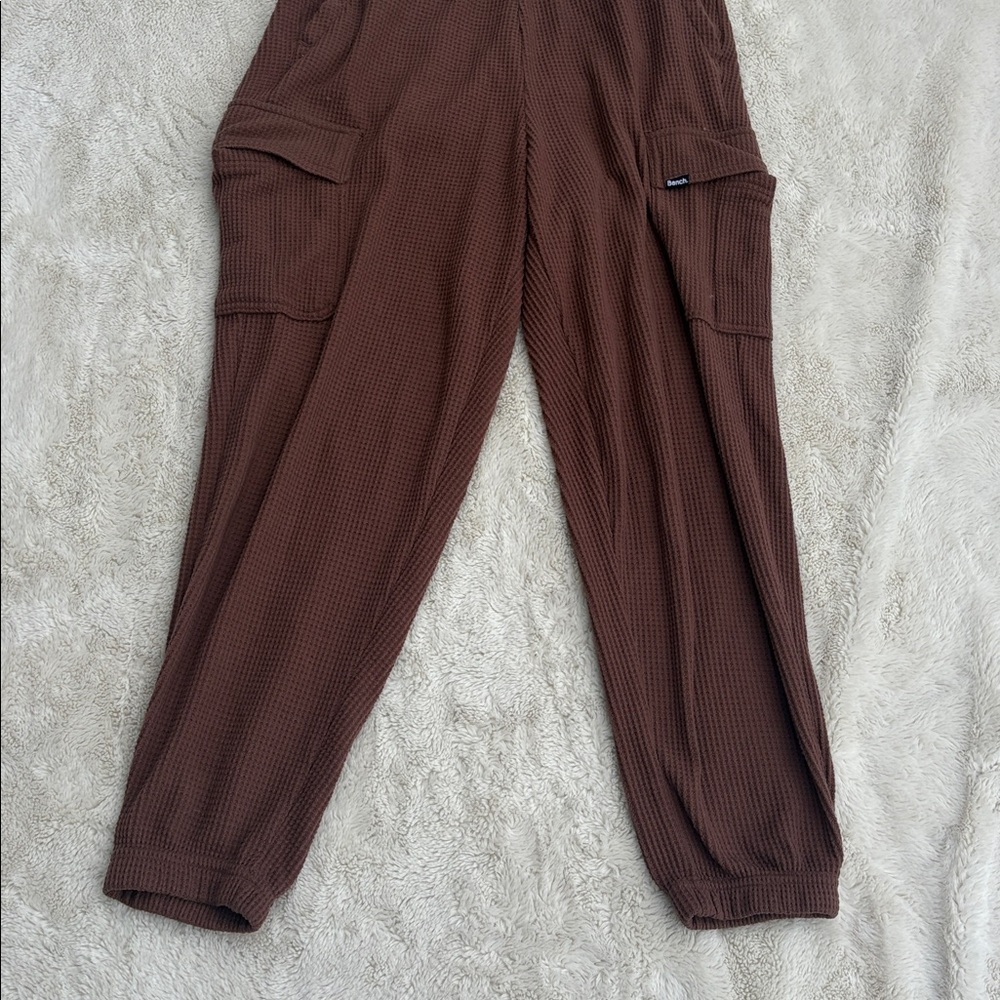 Bench Waffle Knit Cargo Joggers – Textured Loungecore | Size Medium - Picture 8 of 8